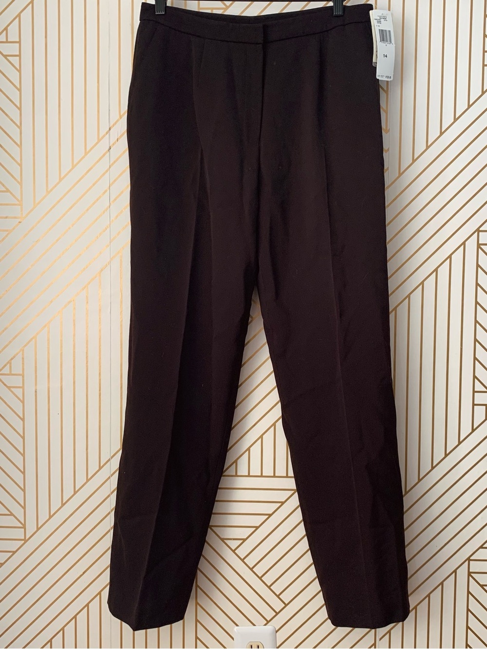 Ralph Lauren NWT 100% Wool trousers brown old money classic timeless vintage 14